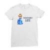 fashionably late Ladies Fitted T-Shirt