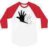 rabbit hand shadow 3/4 Sleeve Shirt