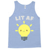 lit af kawaii light bulb Tank Top