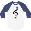the music is the key 3/4 Sleeve Shirt