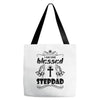I Am One Blessed Stepdad Tote Bags