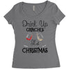 drink up grinches it's christmas Women's Triblend Scoop T-shirt