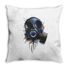 gas mask Throw Pillow