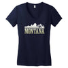 montana mountains Women's V-Neck T-Shirt