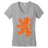 lion rampant Women's V-Neck T-Shirt