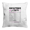 December Girl Facts Sagittarius Throw Pillow