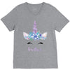 birthday unicorn family series brother V-Neck Tee