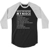 rules for dating my niece 3/4 Sleeve Shirt