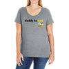 Daddy to Bee Baby Boy Ladies Curvy T-Shirt