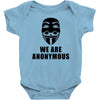 we are anonymous tshirt pipa sopa acta v for vendetta hacker's t shirt Baby Onesie