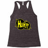 huh bang pow boom splat carto Racerback Tank