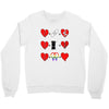 ls lesbian full heart Crewneck Sweatshirt