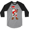 rock star santa claus father christmas 3/4 Sleeve Shirt