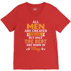 All Men Are Created Equal But Only The Best Are Born In May V-Neck Tee