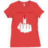 jungle red Ladies Fitted T-Shirt
