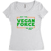 May The Vegan Force Be With You Women's Triblend Scoop T-shirt