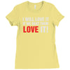 i will love it if we beat them Ladies Fitted T-Shirt