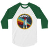 Nasa  Blue White Yellow Color 3/4 Sleeve Shirt