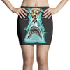 pizza shark graphic Mini Skirts