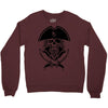 skull with beard Crewneck Sweatshirt