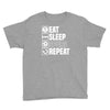 eat sleep spurs Youth Tee