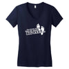 you know what they say about big feet Women's V-Neck T-Shirt