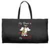 my boxer is my valentine1 Weekender Totes