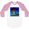 florida palm trees sunset 3/4 Sleeve Shirt