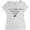 All I Want For Christmas Is You Women's Triblend Scoop T-shirt