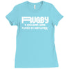 rugby a hooligans gentlemen Ladies Fitted T-Shirt