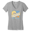 halloween moon Women's V-Neck T-Shirt