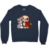 nice cat and dog Crewneck Sweatshirt