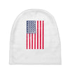 t-rex vintage american flag Baby Beanies
