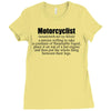motorcyclist Ladies Fitted T-Shirt