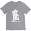 wibbly wobbly timey wimey talk whovian to me V-Neck Tee