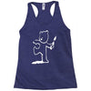 banksy teddy bear pop art new Racerback Tank