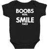 boobs real smile fake Baby Bodysuit
