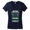 Never Underestimate The Strength Of A Liver Cancer Warrior Women's V-Neck T-Shirt