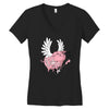 hell yeah piggy Women's V-Neck T-Shirt