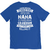 Super Cool Nana Of A Freaking Awesome Grandson V-Neck Tee
