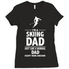 i'm a skiing dad   daddy Ladies Fitted T-Shirt