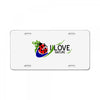 I Love Nature License Plate