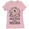 Golfer Brother Ladies Fitted T-Shirt