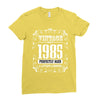 vintage made in 1985 perfectly aged a living legend Ladies Fitted T-Shirt