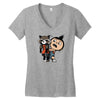 fluffy lil guardian Women's V-Neck T-Shirt