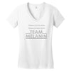 team melanin Women's V-Neck T-Shirt