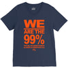 we are the 99% t shirt occupy wall street anti corporate greed black V-Neck Tee