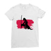 Wolf And Lady Ladies Fitted T-Shirt