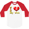i heart my wife 3/4 Sleeve Shirt