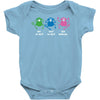 three monkeys talking nonsense Baby Onesie